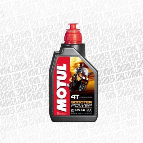Aceite Motul Scooter Power Sintetico 4T 5W-40 1Lt