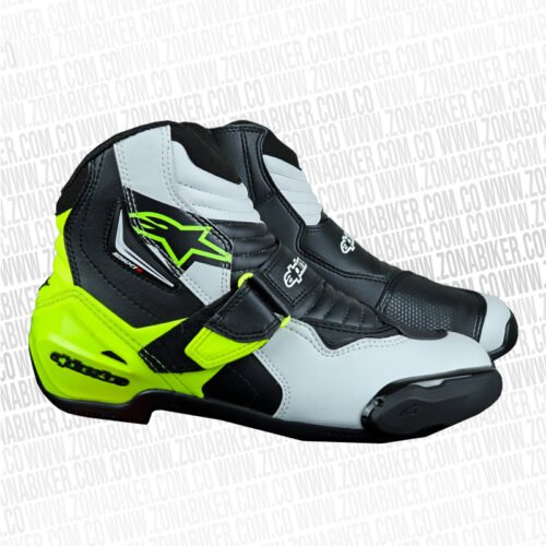 Botas Alpinestars Smx-1 Negra Blanca Amarilla