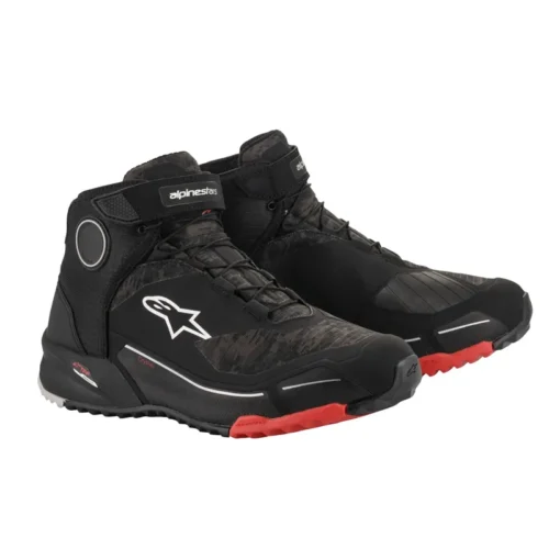 Botas Alpinestars Cr-X Drystar Negro Camo Rojo