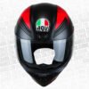 Casco Agv K1 Multi Warmup Rojo