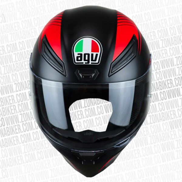 Casco Agv K1 Multi Warmup Rojo