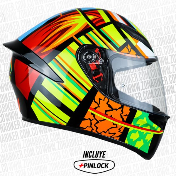 Casco Agv K1 Top Elements Negro Full Color