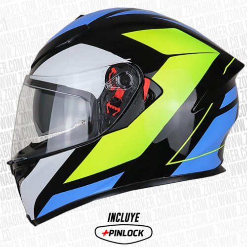 Casco Agv K5 Multi Core Amarillo Azul