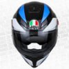 Casco Agv K5 Multi Core Amarillo Azul