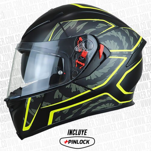 CASCO AGV K5 TORNADO NEGRO AMARILLO
