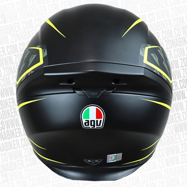 CASCO AGV K5 TORNADO NEGRO AMARILLO