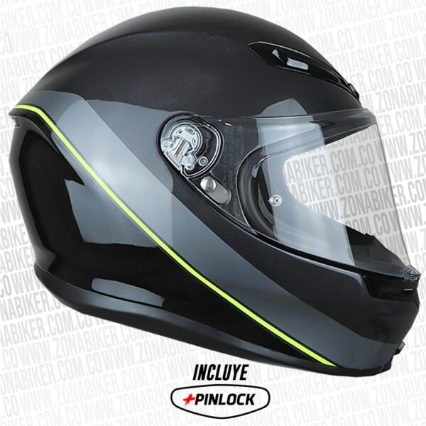 CASCO AGV K6 MULTI MINIMAL NEGRO AMARILLO