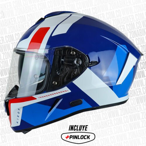 Casco Airoh Spark Shogun Azul Rojo