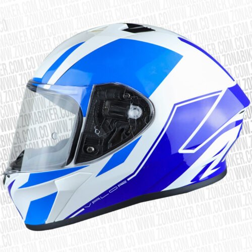Casco Airoh Valor Wings Azul Gris