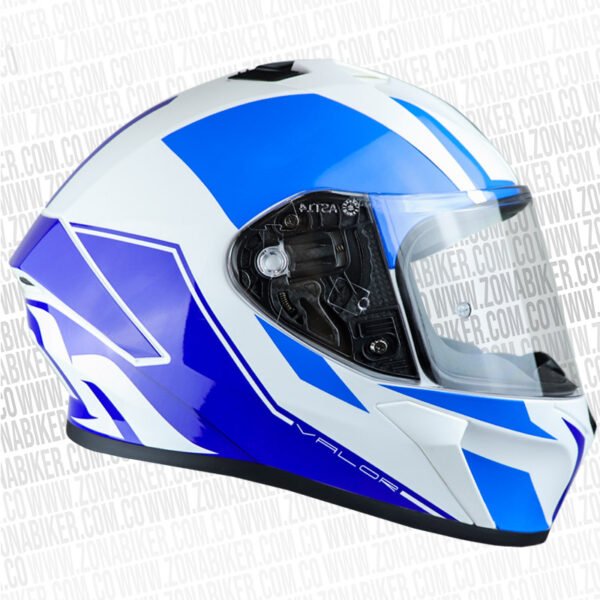Casco Airoh Valor Wings Azul Gris