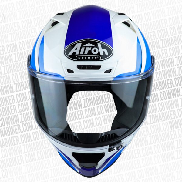 Casco Airoh Valor Wings Azul Gris