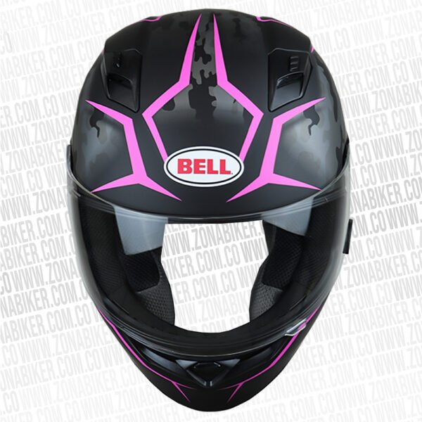 Casco Bell Qualifier Stealthcamo Negro Fucsia