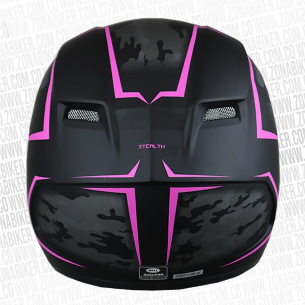 Casco Bell Qualifier Stealthcamo Negro Fucsia