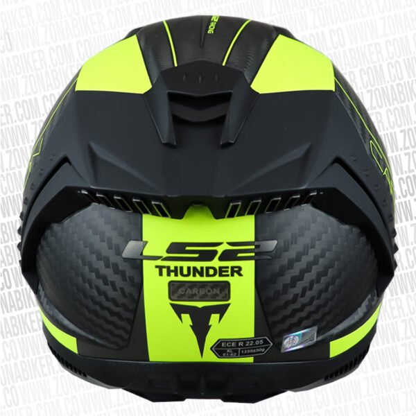 Casco Ls2 805 Thunder Racing 1 Negro Amarillo Neón