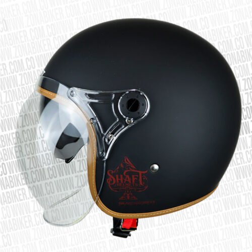 Casco Shaft 121 Scrambl Solid Negro Rojo