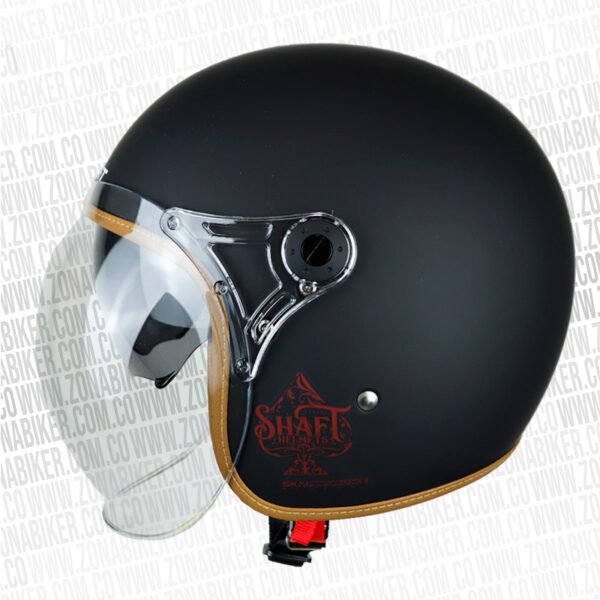 Casco Shaft 121 Scrambl Solid Negro Rojo