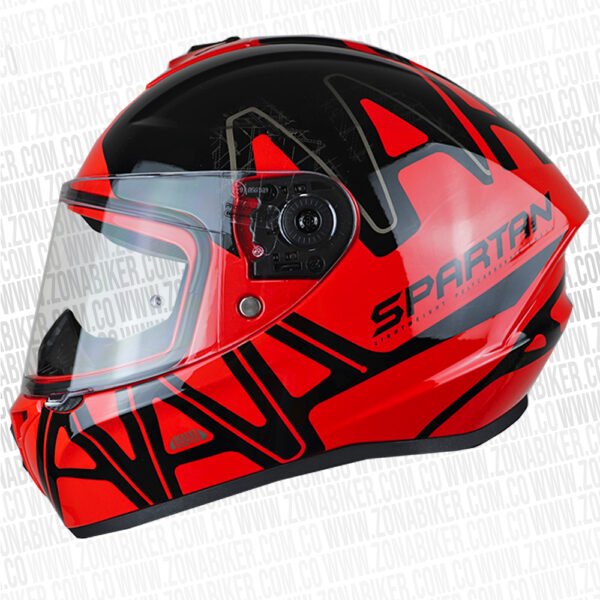 Casco Spartan Draken Dekers Rojo