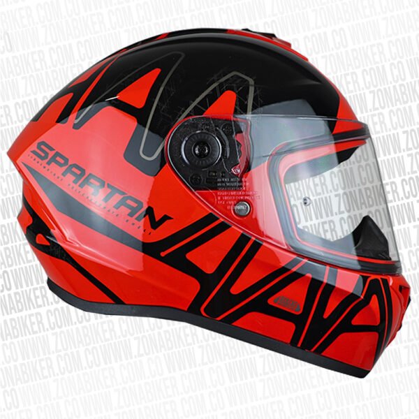 Casco Spartan Draken Dekers Rojo