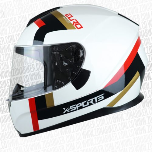 Casco X-Sports M66 Euro Blanco Azul