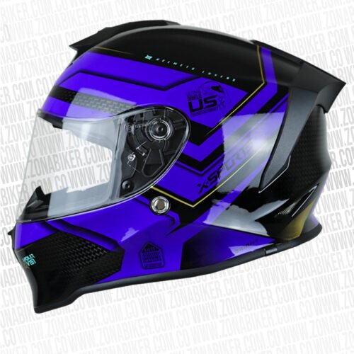 Casco X-Sports V151 Brigth Negro Morado