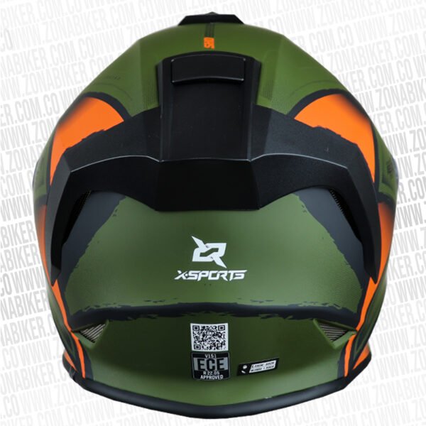 CASCO-X-SPORTS-V151-SWAMP-VERDE-NARANJA-4.jpg Casco X-Sports V151 Swamp Verde Naranja