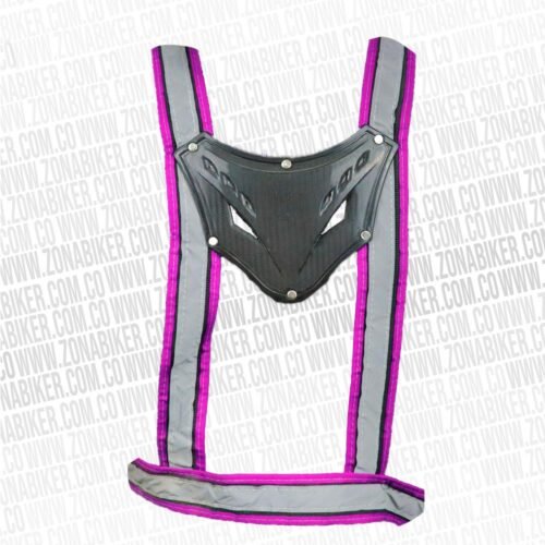 Chaleco Tiras Con Columnera Fucsia