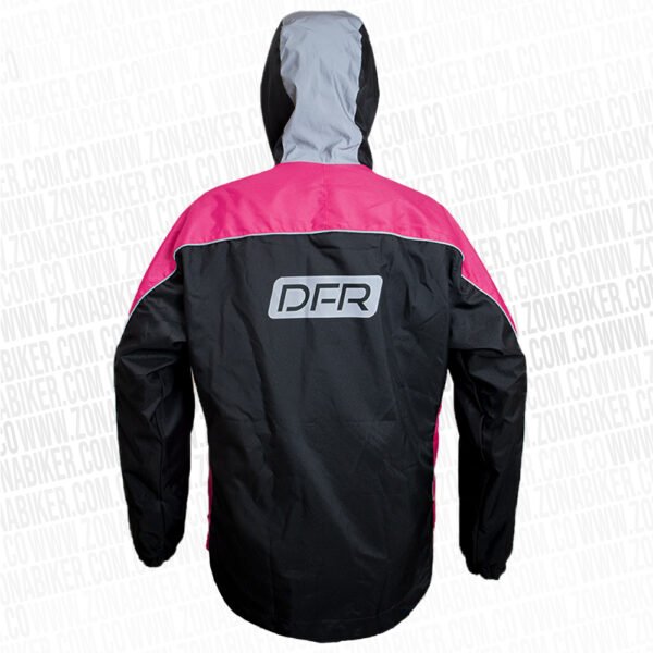 CHAQUETA CORTAVIENTO REFLECTIVA DFR 057 DOBLE FAZ FUCSIA