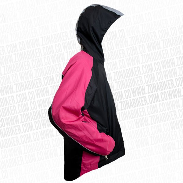 CHAQUETA CORTAVIENTO REFLECTIVA DFR 057 DOBLE FAZ FUCSIA
