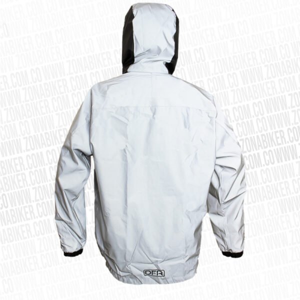 CHAQUETA CORTAVIENTO REFLECTIVA DFR 057 DOBLE FAZ VERDE