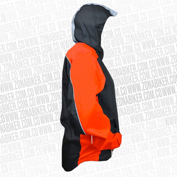 CHAQUETA CORTAVIENTO REFLECTIVA DFR 057 DOBLE FAZ NARANJA