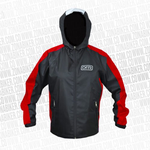 CHAQUETA CORTAVIENTO REFLECTIVA DFR 057 DOBLE FAZ ROJA
