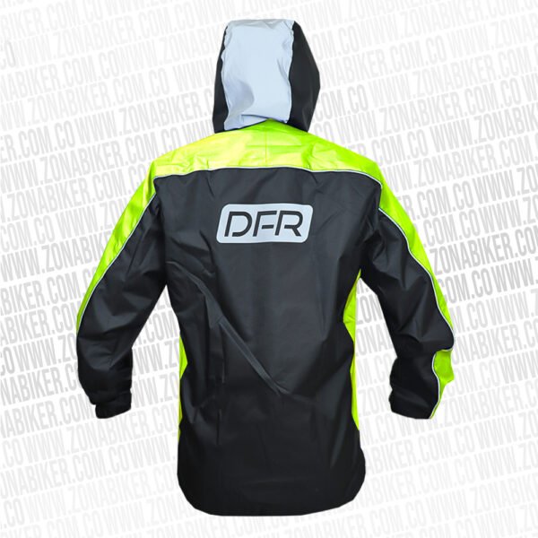 CHAQUETA CORTAVIENTO REFLECTIVA DFR 057 DOBLE FAZ VERDE