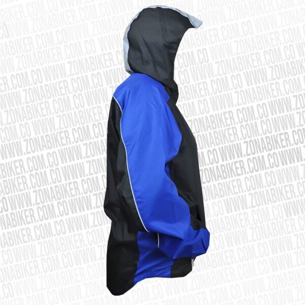 CHAQUETA CORTAVIENTO REFLECTIVA DFR 057 DOBLE FAZ AZUL