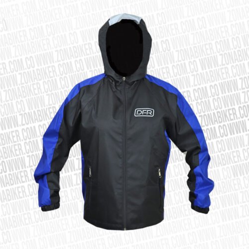 CHAQUETA CORTAVIENTO REFLECTIVA DFR 057 DOBLE FAZ AZUL
