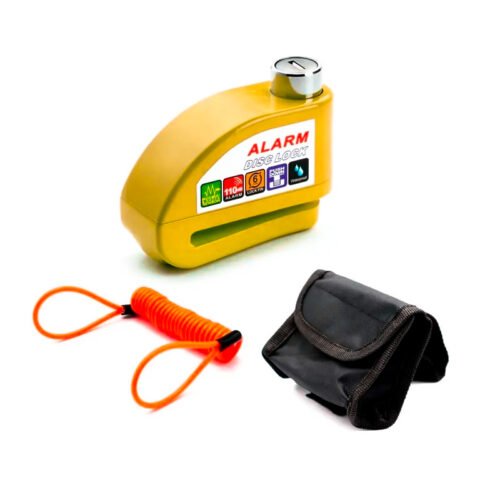 Candado Alarma Guaya Nitrus Amarillo