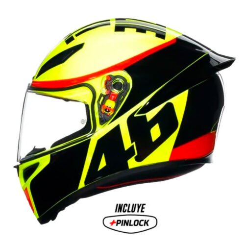 Casco Agv K1-S Grazie_Vale Amarillo Negro