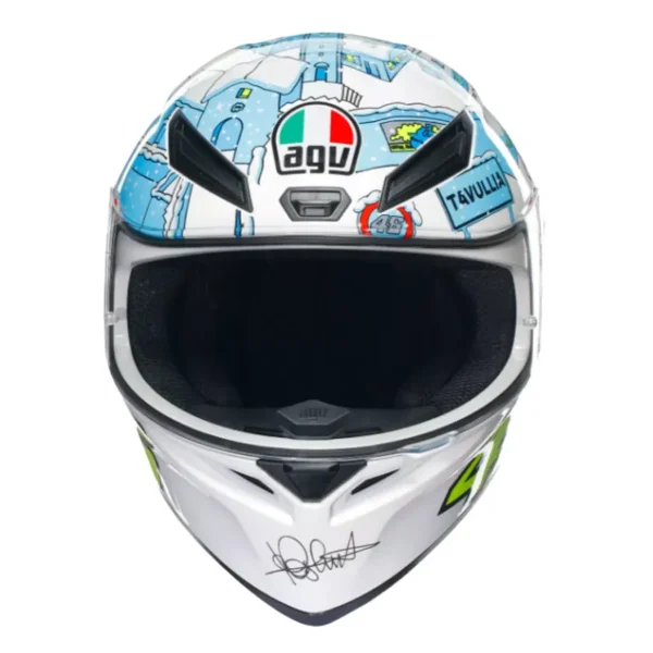 Casco Agv K1-S Rossi_Winter 2017 Blanco Azul