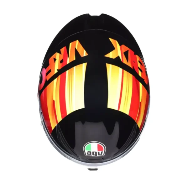 Casco Agv K1-S Top Pulse Negro Naranja