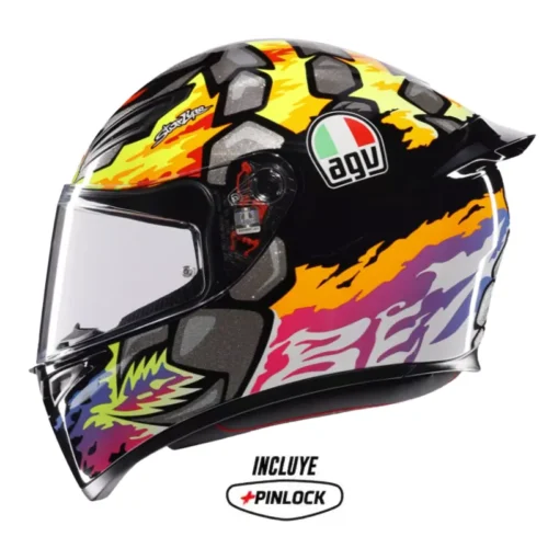 Casco Agv K1S Bezzecchi_2023 Negro Fullcolor