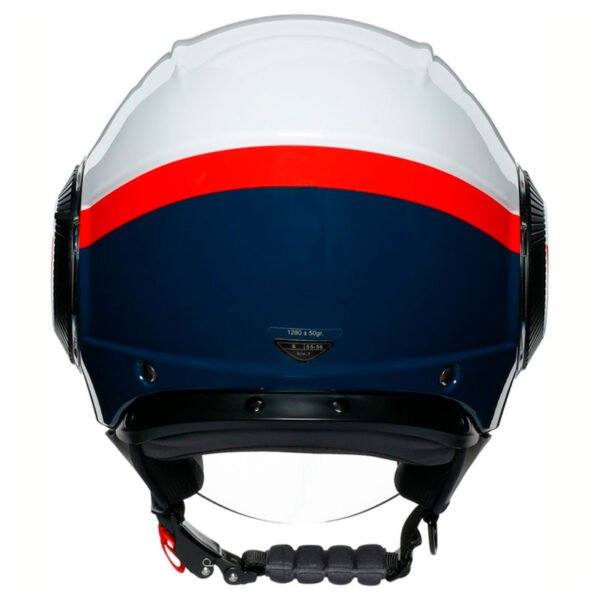 Casco Agv Orbyt Multi Block Blanco Azul Rojo