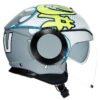 Casco Agv Orbyt Multi Vibes Gris Amarillo