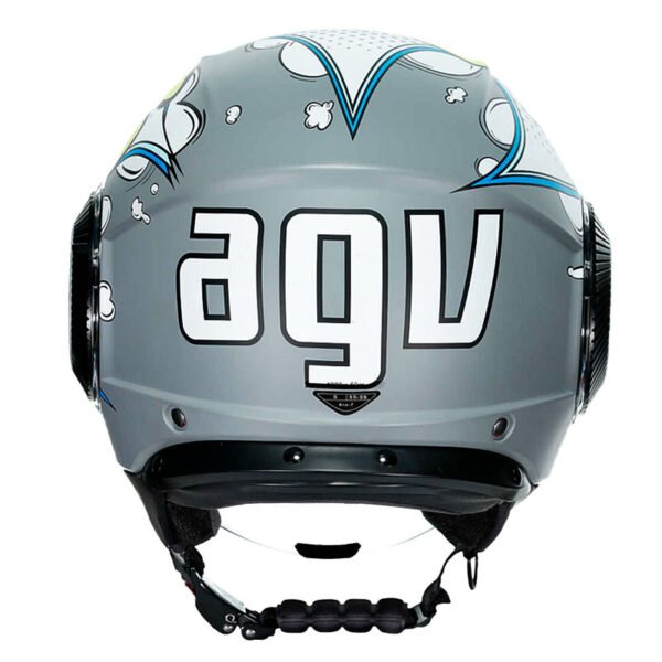 Casco Agv Orbyt Multi Vibes Gris Amarillo