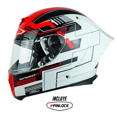Casco Airoh Gp550 S Challenge Rojo Gris