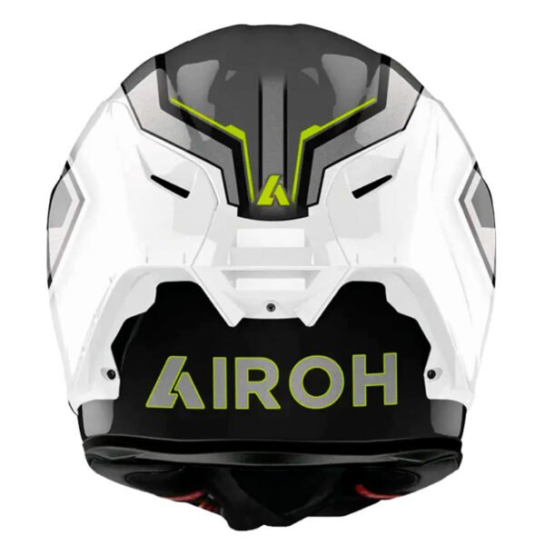 Casco Airoh Gp550 S Rush Blanco Amarillo Gris