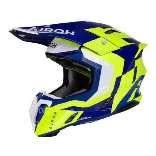 Casco Airoh Twist 3 Azul Amarillo