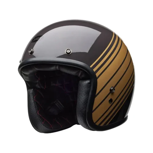 Casco Bell Custom 500 Edg Negro Dorado