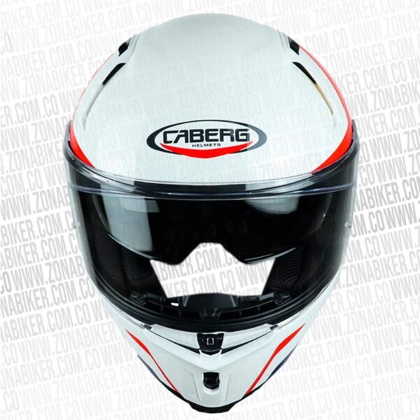 Casco Caberg Avalon Blast Blanco Azul Rojo