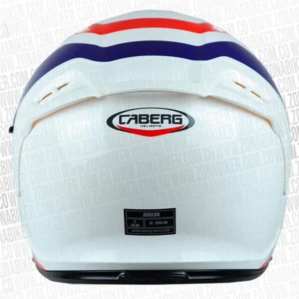 Casco Caberg Avalon Blast Blanco Azul Rojo