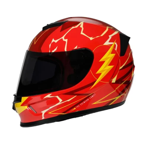 Casco Dc Edge Kids Roman Flash Rojo