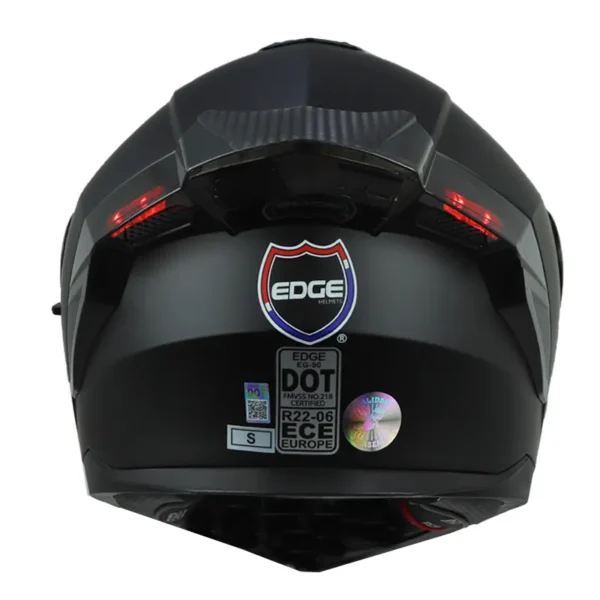 Casco Edge Boston Solido Negro